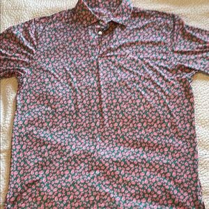 Rhoback Masters Floral Patterned Men's Golf Polo